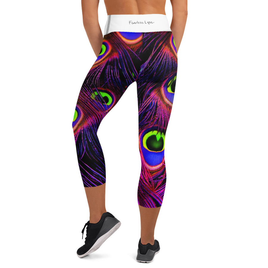 Peacock PNK Capri Leggings