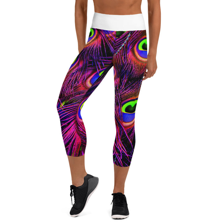 Peacock PNK Capri Leggings