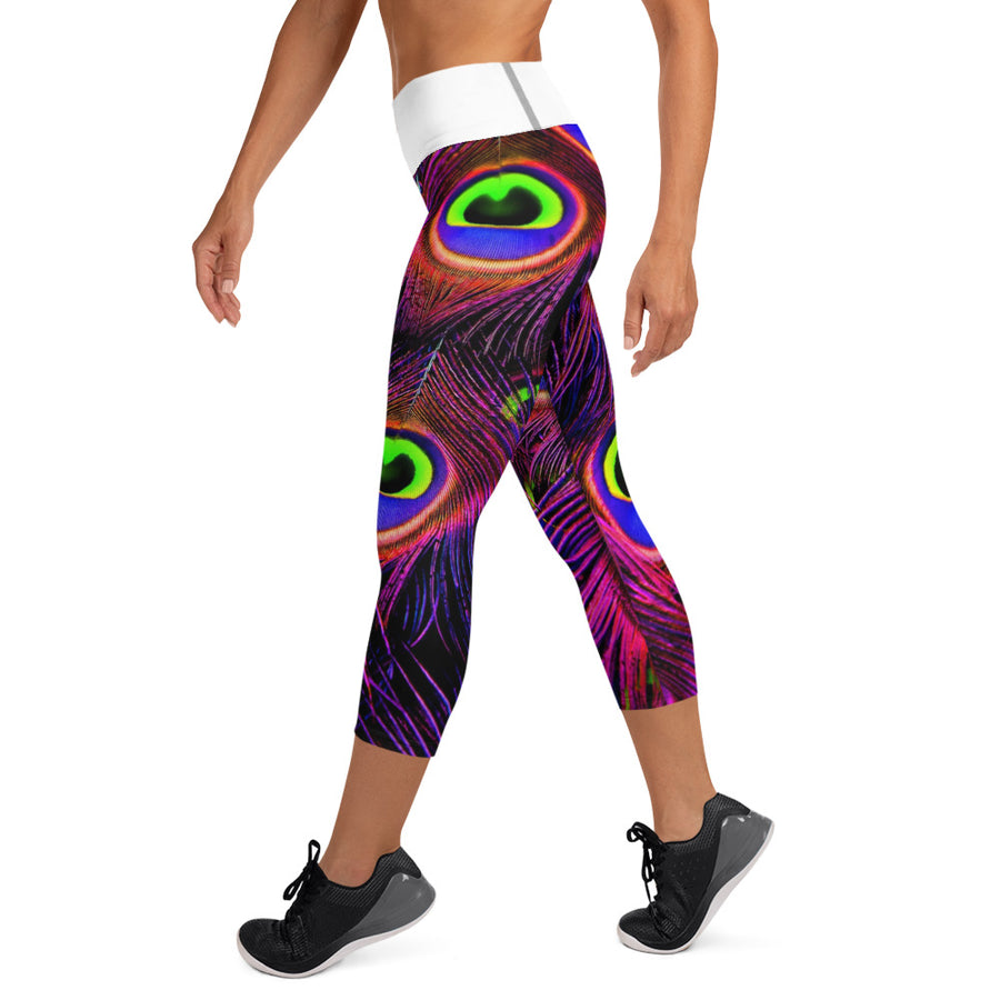 Peacock PNK Capri Leggings