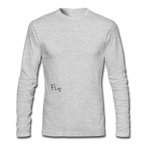 Men's Long Sleeve T-Shirt by Next Level - heather gray