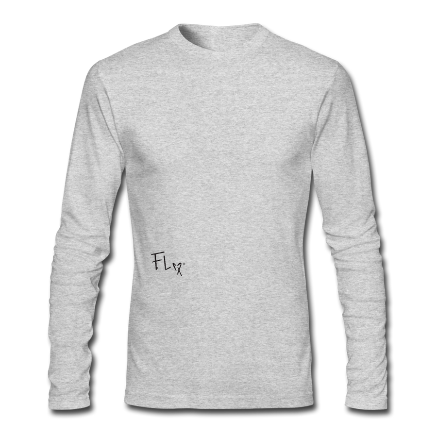 Men's Long Sleeve T-Shirt by Next Level - heather gray