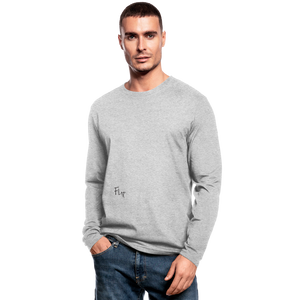 Men's Long Sleeve T-Shirt by Next Level - heather gray