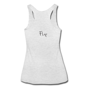 Women’s Tri-Blend Racerback Tank - heather white