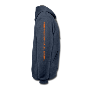 Contrast Hoodie - indigo heather/asphalt