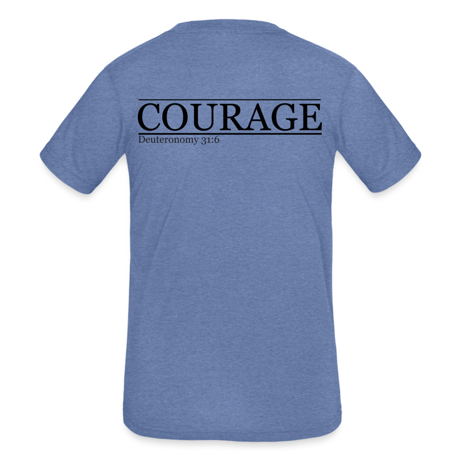 Courage Youth Tee - heather blue