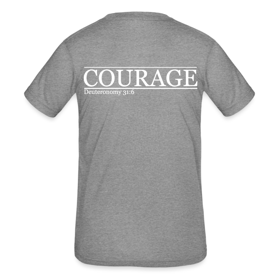 Courage Youth Tee - heather grey