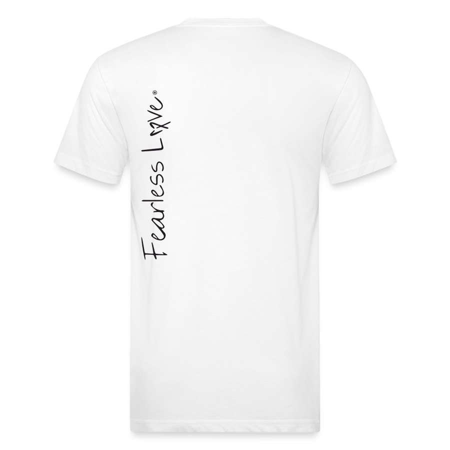 Fitted Cotton/Poly T-Shirt by Next Level - white