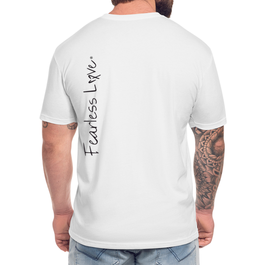 Fitted Cotton/Poly T-Shirt by Next Level - white