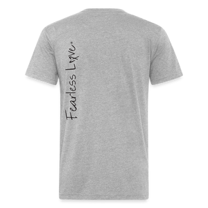 Fitted Cotton/Poly T-Shirt by Next Level - heather gray