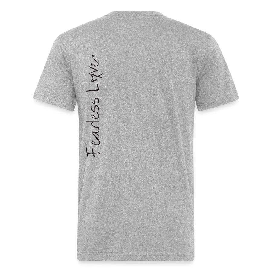 Fitted Cotton/Poly T-Shirt by Next Level - heather gray