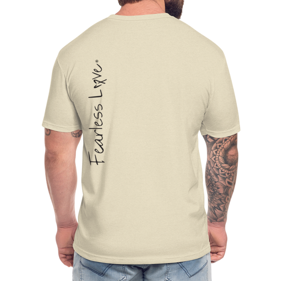 Fitted Cotton/Poly T-Shirt by Next Level - heather cream