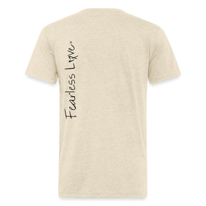 Fitted Cotton/Poly T-Shirt by Next Level - heather cream