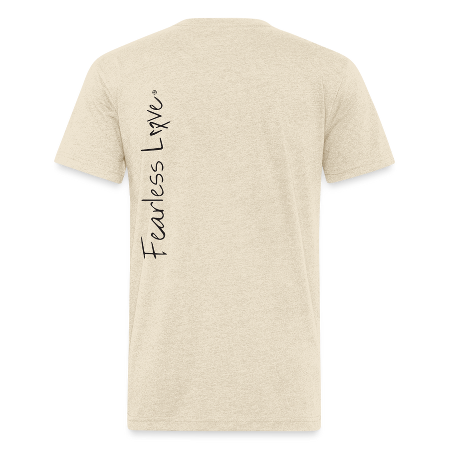 Fitted Cotton/Poly T-Shirt by Next Level - heather cream