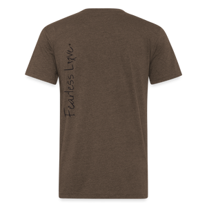 Fitted Cotton/Poly T-Shirt by Next Level - heather espresso