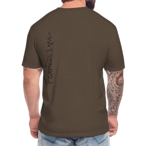 Fitted Cotton/Poly T-Shirt by Next Level - heather espresso