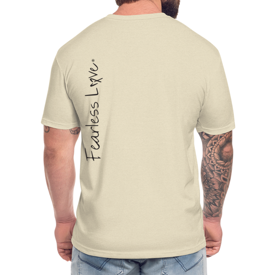 Fitted Cotton/Poly T-Shirt by Next Level - heather cream